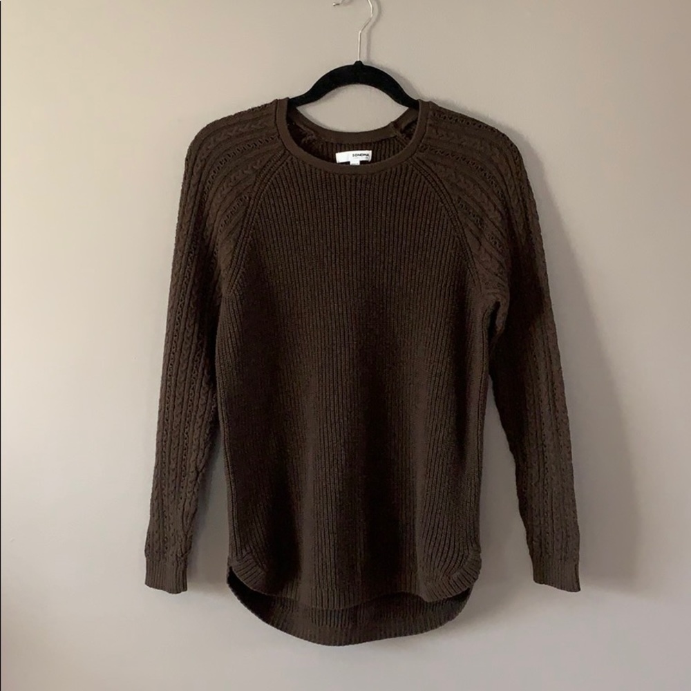 Sonoma Brown Knit Sweater